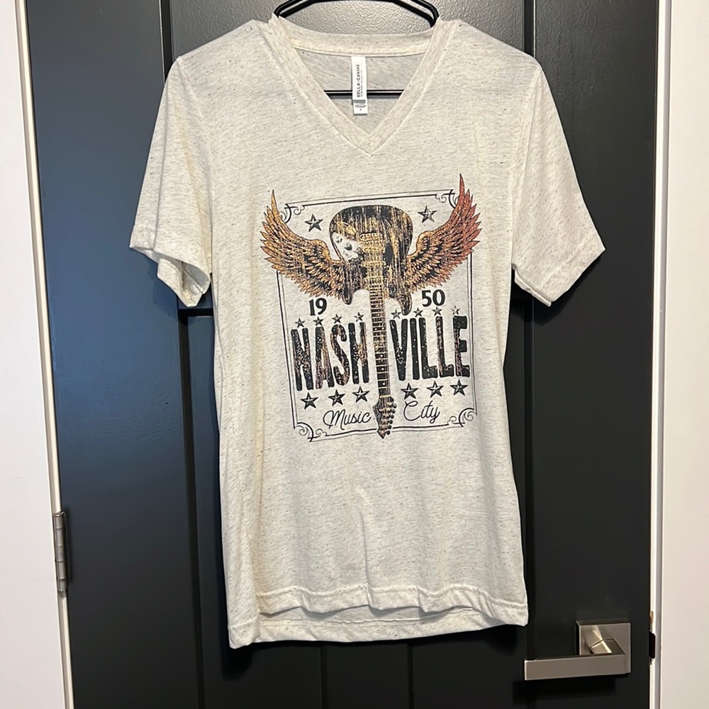 Retro Nashville Music Cith Tee